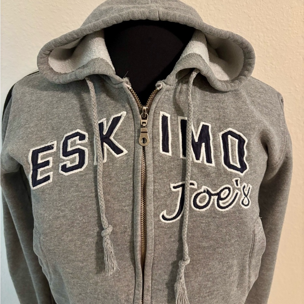 Eskimo Joe’s Stillwater Oklahoma Cropped Hoodie Sweatshirt Size Small Juniors
